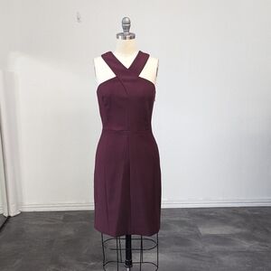 Elizabeth and James Burgundy Dress